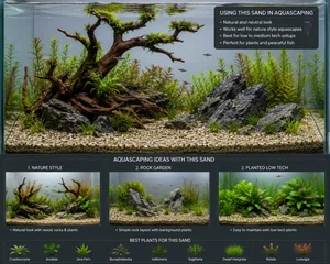 natural aquarium sand 2kg - Available at AfnoBazar Nepal