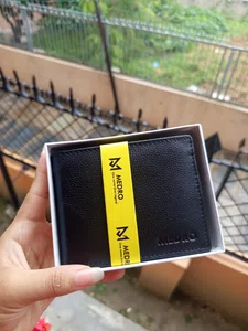 Medro Premium Genuine Leather Bi-Fold Wallet for Men with Gift Box - Available at AfnoBazar Nepal