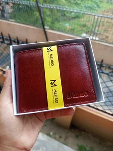 Medro Premium Genuine Leather Bi-Fold Wallet for Men with Gift Box - Available at AfnoBazar Nepal