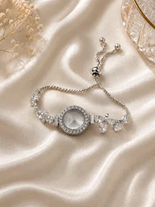 ashion Elegant Bracelet Watch Adjustable Rhinestone Quartz Watch Chain Pendant Wrist Watch Women Girls - Available at AfnoBazar Nepal