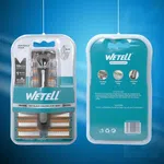 Wetell 6-Blade Disposable Razor for Men with 10 Extra Cartridges Refill Pack - Available at AfnoBazar Nepal