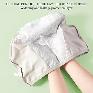 Women's Cotton Mid Waist with Secret Pocket Period Panties | Soft Breathable Hipster Underwear  - Available at AfnoBazar Nepal