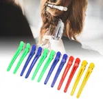 Professional Alligator Hair Clips For Sectioning - Plastic Duckbill Hairpins Barber Styling Grip Clamps Pack Of 12 - Available at AfnoBazar Nepal