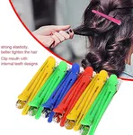 Professional Alligator Hair Clips For Sectioning - Plastic Duckbill Hairpins Barber Styling Grip Clamps Pack Of 12 - Available at AfnoBazar Nepal