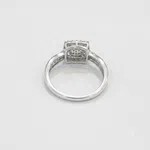 PURE SILVER SETTING SQUARE RING FOR WOMEN - Available at AfnoBazar Nepal