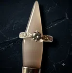 PURE SILVER SETTING ZERCON DIAMOND RING FOR WOMEN - Available at AfnoBazar Nepal