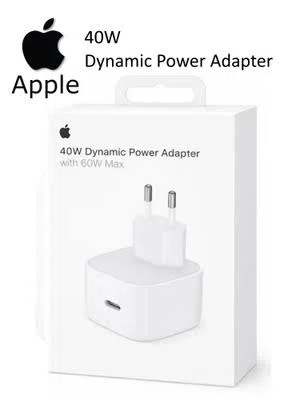 100% Apple 40W Dynamic Power Adapter with 60W Max (Type C to C/ Type C & Lightning Cable) - Available at AfnoBazar Nepal