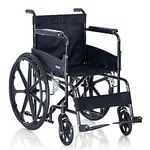 Foldable Wheelchair - Lightweight & Portable Mobility Aid, Steel Frame with Powder Coating, Mag Rear Wheels, Compact & Travel-Friendly Design, Durable & Versatile - Available at AfnoBazar Nepal