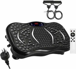 Vibration Plate Exercise Machine for Home Gym, Vibration Plate Lymphatic Drainage massager, Full Body Fitness Vibration Platform, Bluetooth Speaker, Remote Control & Resistance Bands - 330lbs Max Load - Available at AfnoBazar Nepal