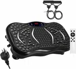 Vibration Plate Exercise Machine for Home Gym, Vibration Plate Lymphatic Drainage massager, Full Body Fitness Vibration Platform, Bluetooth Speaker, Remote Control & Resistance Bands - 330lbs Max Load - Available at AfnoBazar Nepal