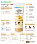 Mamaearth Rice Dewy Bright Face Wash with Rice Water & Niacinamide (100ml) - Available at AfnoBazar Nepal