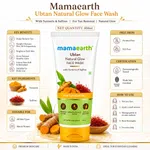 Mamaearth Ubtan Natural Glow Face Wash 100ml / Mamaearth Ubtan Natural Glow Face Wash with Turmeric & Saffron | Tan Removal | Natural Glow | Paraben & SLS Free. - Available at AfnoBazar Nepal