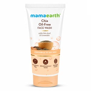 Mamaearth Chia Oil-Free Face Wash with Chia Seed & Ceramides for Hydrated Glow – 100ml | For Normal to Oily Skin - Available at AfnoBazar Nepal