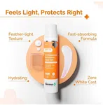 The Derma Co 1% Hyaluronic Sunscreen Aqua Gel SPF 50 PA++++, Lightweight & Non-Greasy Sunscreen with Hyaluronic Acid & Vitamin E – 50 g - Available at AfnoBazar Nepal