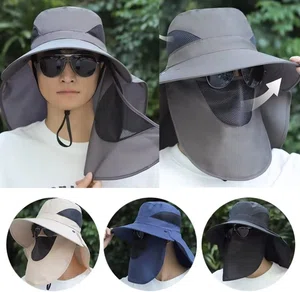 Universal Men & Women Bucket Hats, Sun Hats, Rava Barak, Neck Fisherman's Brim, Durable Wide Sunscreen, Flap Cap Set, Fishing Hats - Available at AfnoBazar Nepal