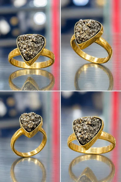 pyrite Ring - Available at AfnoBazar Nepal