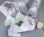Women Cotton Underwear AB Cup Bra Wireless Gathered Comfort V Brassiere Push Up Lingerie Bralette Girls Seamleass Sports - Available at AfnoBazar Nepal
