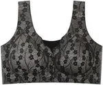 Front Side Buckle Lace Edge without Steel Ring Movement Seamless Gathering Adjustment Yoga Sleep Large Bra Bras for Women - Available at AfnoBazar Nepal