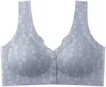 Front Side Buckle Lace Edge without Steel Ring Movement Seamless Gathering Adjustment Yoga Sleep Large Bra Bras for Women - Available at AfnoBazar Nepal