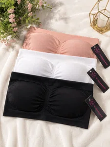 Tube Top/Tube Bra With Detectable Pad, Strapless, Seamless Bra For Women - Available at AfnoBazar Nepal