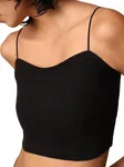 Women's Solid Slim Fit Cami Crop Top - Available at AfnoBazar Nepal