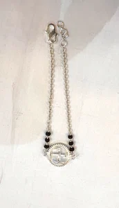 RAKSHA BANDHAN SILVER HANDCHAIN BRACELET - Available at AfnoBazar Nepal
