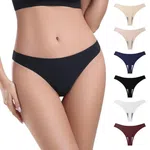  Women's Seamless Thongs Chic, Low Rise Underwear, Invisible Panties Multipack Pack of 2 - Available at AfnoBazar Nepal
