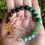 Money • Wealth • Prosperity • Abundance • Success Custom Size Round Smooth Stretch (8mm) Natural Gemstone Crystal Energy Bead Bracelet - Available at AfnoBazar Nepal