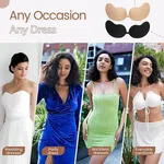 Strapless Adhesive Bra for Women, Bio-Adhesive, Water Resistant, Front Buckle, Two Colors, Nude and Black - Available at AfnoBazar Nepal