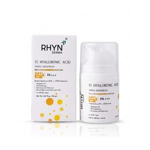 RHYN Derma Tinted Sunscreen SPF 50+ PA+++ with 1% Hyaluronic Acid - 50 ml