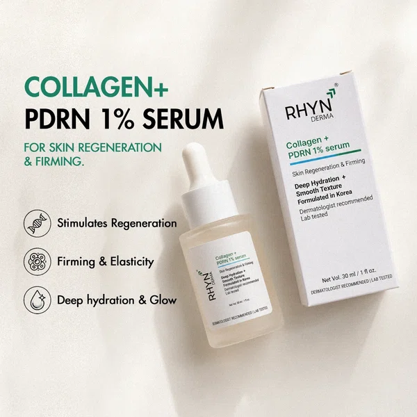 RHYN Derma PDRN Face Serum with 1% PDRN and Collagen - 30 ml