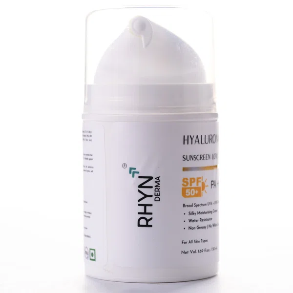 RHYN Derma Lotion Sunscreen SPF 50+ PA+++ with Hyaluronic Acid and Niacinamide - 50 ml