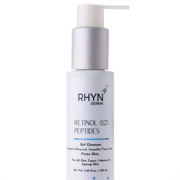 RHYN Derma Retinol Face Cleanser with 0.2% Retinol and Peptides - 100 ml
