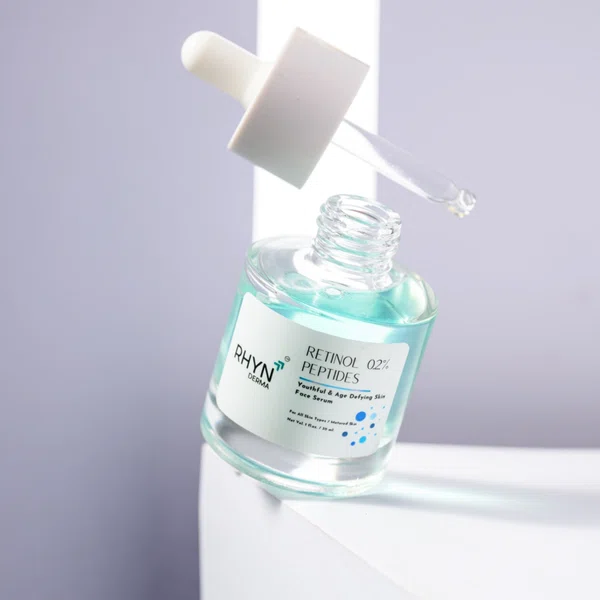 RHYN Derma Retinol Face Serum with 0.2% Retinol and Peptides - 30 ml