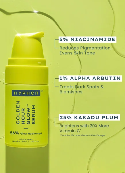 Golden Hour Glow Serum with 5% Niacinamide 30 ml - Available at AfnoBazar Nepal