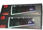 Jedel K500 USB Wired Suspended Keycap Gaming Keyboard – RGB Backlit, Ergonomic Design for PC, Laptop & Desktop Gaming Setup image 1