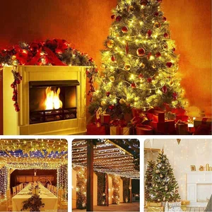Waterproof IP44 F8 240LEDs 50m RGB LED String Fairy Lights Warm White Lights EU UK AU Plug - Available at AfnoBazar Nepal