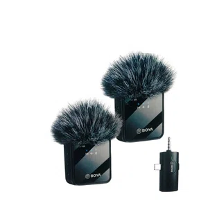 BOYA BY-MW8 Wireless Microphone, 2 Transmitters with Type-C and Lightning Receiver