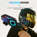 K08 Helmet Wireless Earphone with FM Radio and Long Battery Life image 2