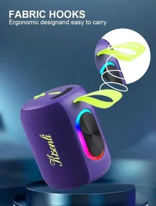 Kisonli K27 Portable Bluetooth Speaker, 8W with 1800mAh Battery and RGB Light