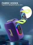 Kisonli K27 Portable Bluetooth Speaker, 8W with 1800mAh Battery and RGB Light image 3