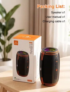 Kisonli K42 Portable Bluetooth Speaker, 15W with 2200mAh Battery