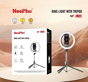 NeePho NP-L14 Ring Light with Tripod Stand and Bluetooth Remote