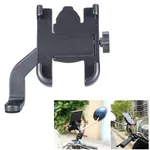 Aluminium Alloy Motorcycle Phone Holder, Handlebar Mount with Rotating Clamp image 2