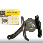 Aluminium Alloy Motorcycle Phone Holder, Handlebar Mount with Rotating Clamp image 3