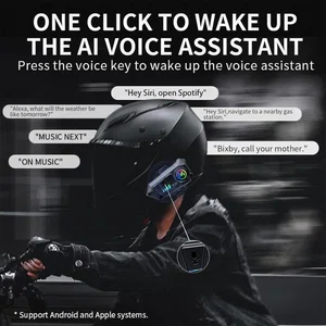 Y10 Helmet Wireless Earphone with RGB Light and Noise Reduction