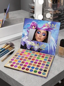 63-Color Nude Eyeshadow Palette with Matte and Shimmer Shades