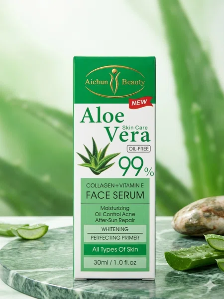 Aichun Beauty Aloe Vera Face Serum with Collagen and Vitamin E