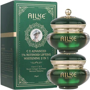 AIKE Boost Luster Retinol Firming 2-in-1 Face Cream with 1% Retinoid, Vitamin C and E