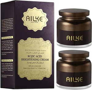 Ailke WhiteOrigin Bright Express Kojic Acid Cream Set, 25g x 2, Day and Night with Arbutin